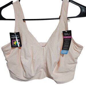 Bali Comfort Flex Fit Seamless Bra Size 3XL Cool Comfort Fabric Light Pink New